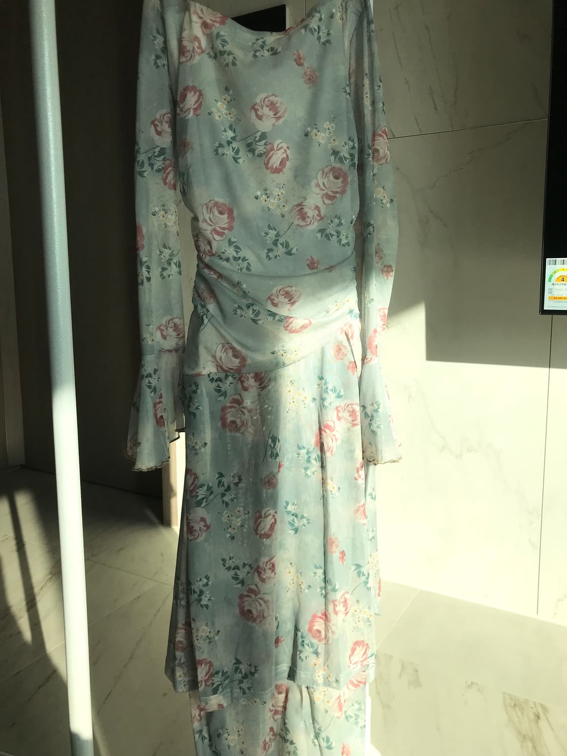 스퀘어넥 플라워 원피스 무료배송! 상품이미지3