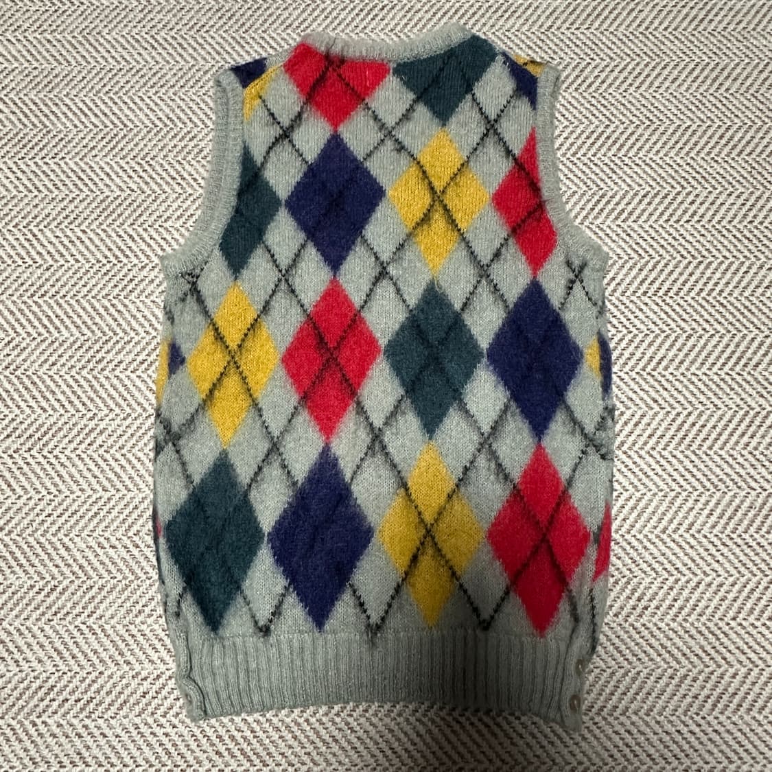 BEAMS BOY argyle knit vest 상품이미지2