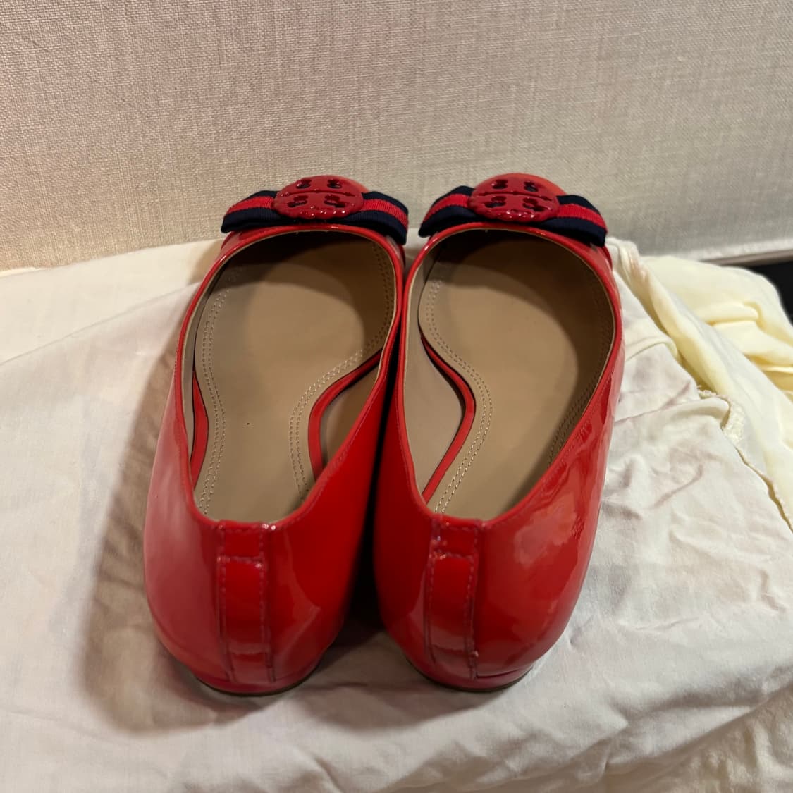 토리버치 레드 네이버 플랫슈즈 240-245 상품이미지5