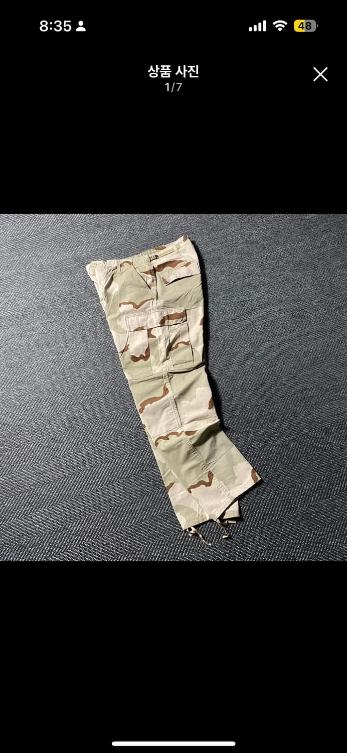 미군빈티지 사막 카고팬츠 상품이미지4