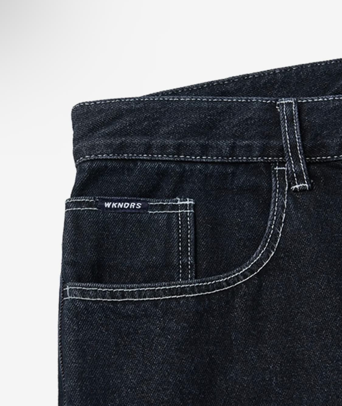 위캔더스 드워프 데님 팬츠 블루 M 상품이미지2