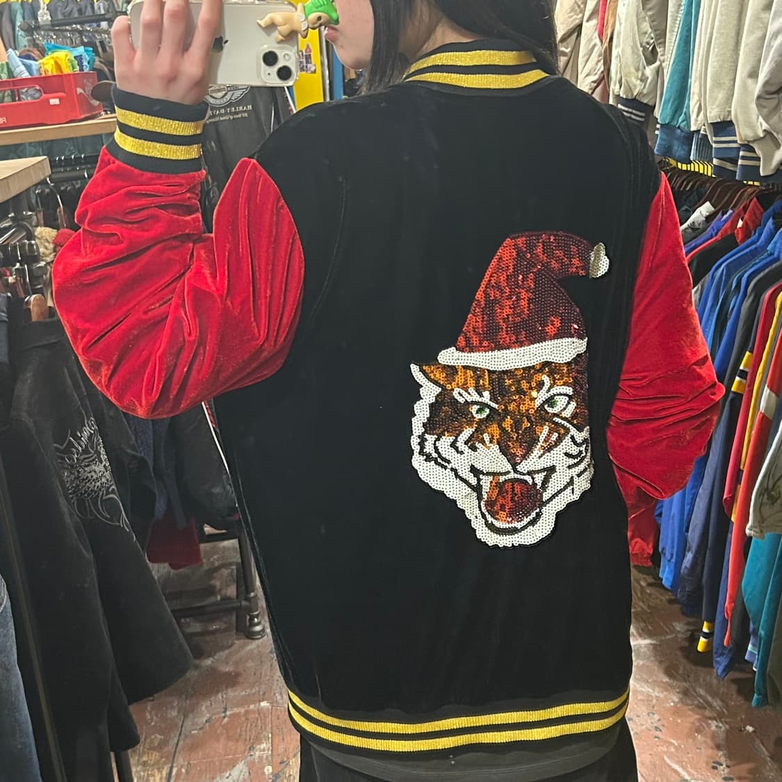 [HI] VTG 벨벳 져지 블랙 상품이미지5