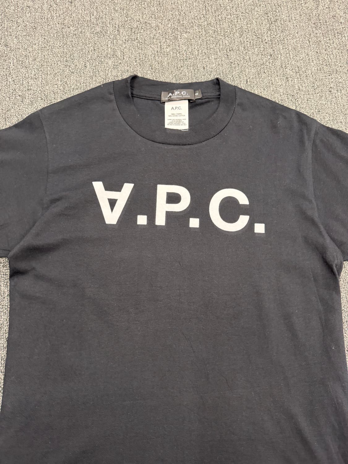 S) 아페쎄 빈티지 로고 프린팅 반팔 티셔츠 상품이미지3