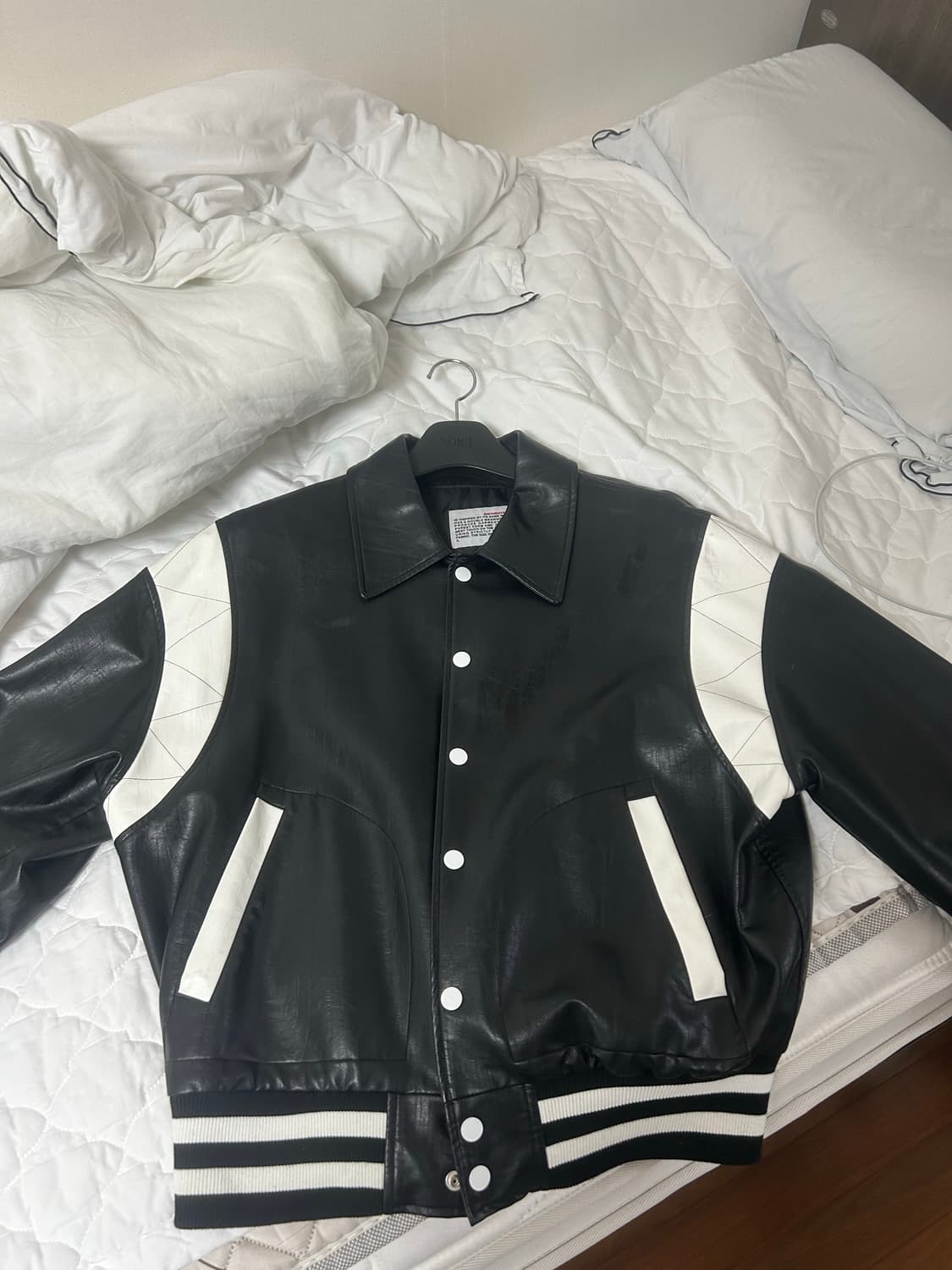 벌스데이수트 에코 레더 스타디움 자켓L 상품이미지6