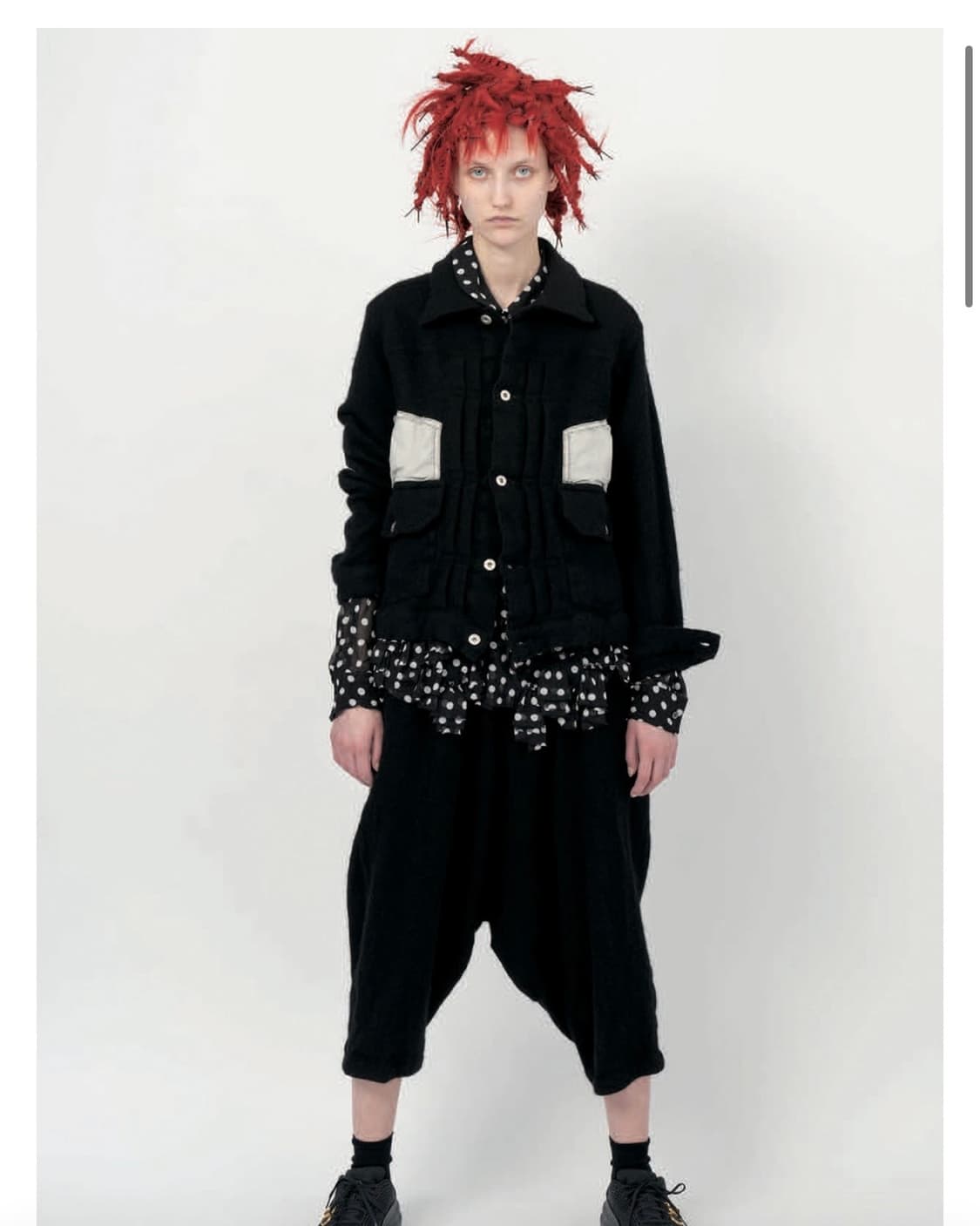 꼼데가르송 블랙 축융 트러커 상품이미지1