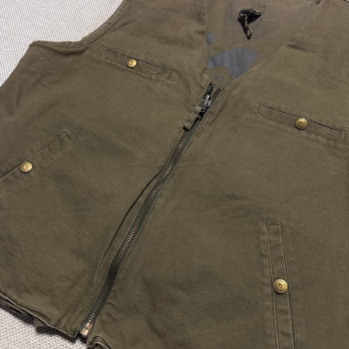 USA 워크맨 클래식 리버시블 카키색 포켓 조끼 상품이미지5