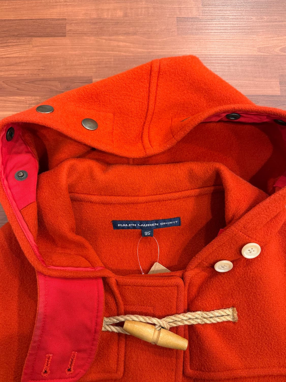 90s Ralph lauren Sport 랄프로렌 스포츠 울 더플 코트 상품이미지7