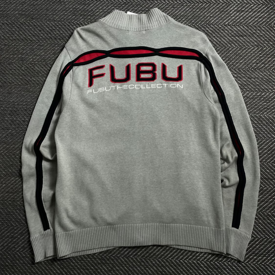 00s 후부 올드스쿨 빅로고 니트 집업y 4050 상품이미지2