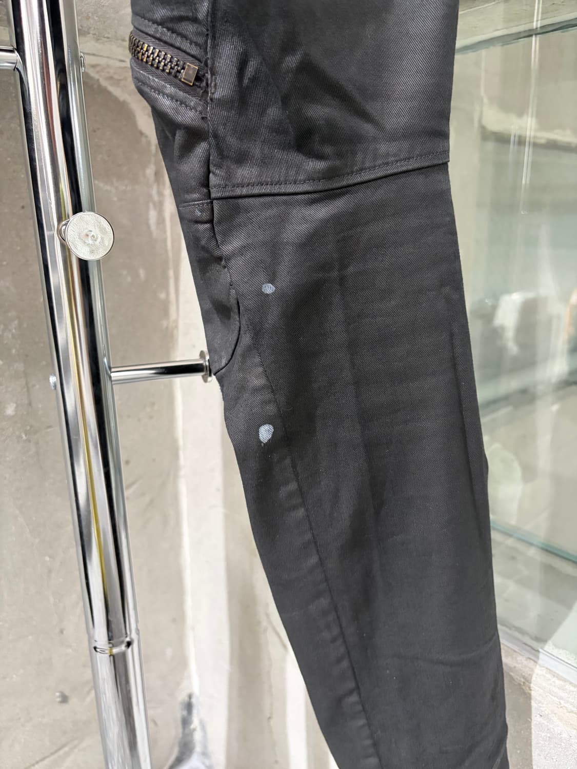 지스타 로우 무릎 지퍼 슈퍼슬림 진 상품이미지9