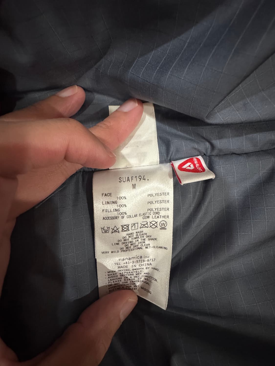 나나미카 인슐레이션 패딩 자켓 M 네이비 상품이미지4