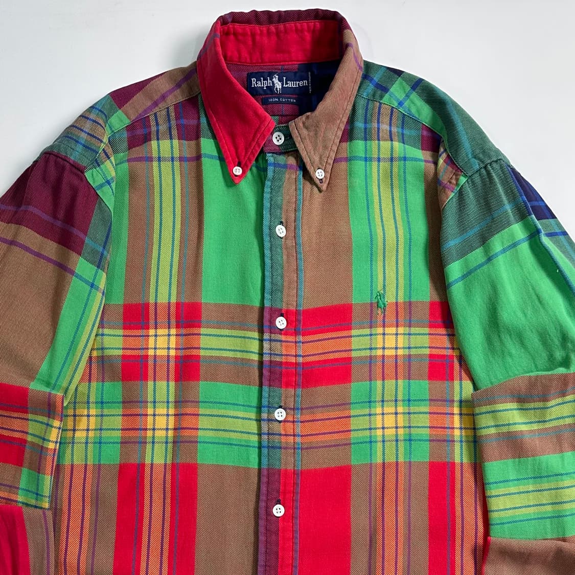 90s 폴로 랄프로렌 체크 셔츠  상품이미지2