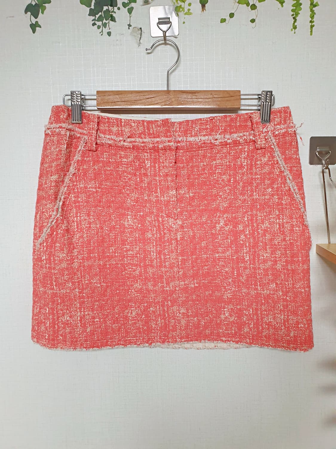 MOGG 크레파스 트위드스커트 44 미니 핑크 상품이미지1