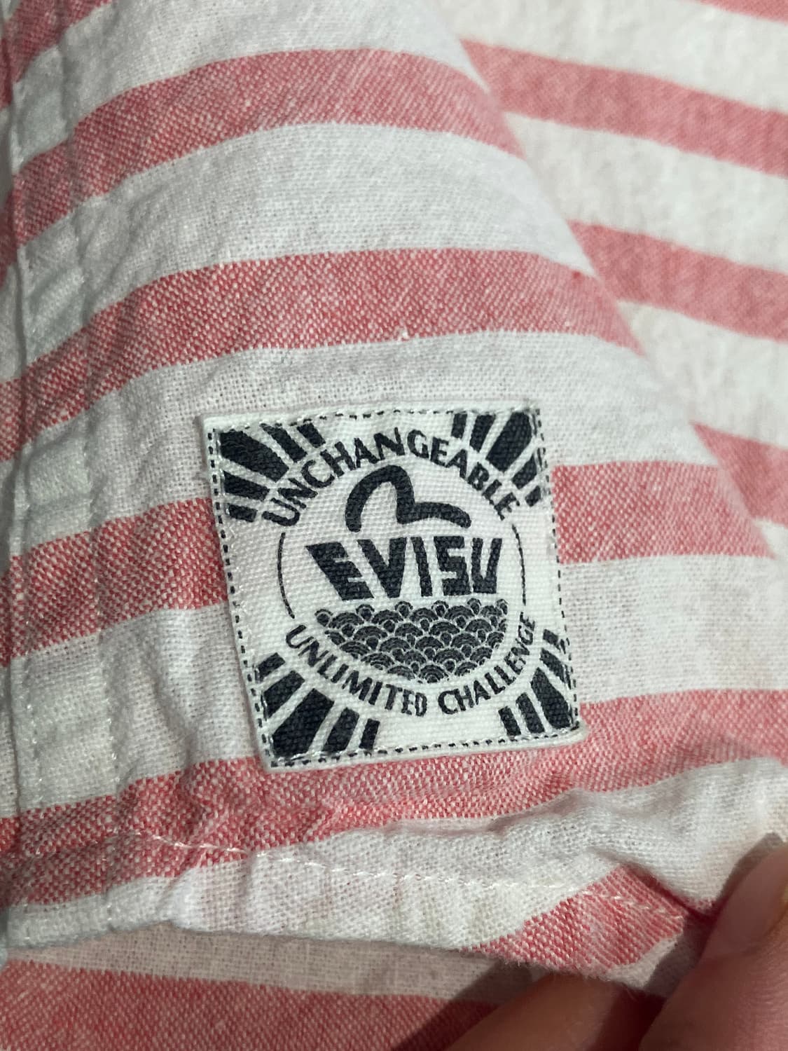 Evisu Jeans 배색 스트라이프 셔츠 M 상품이미지8