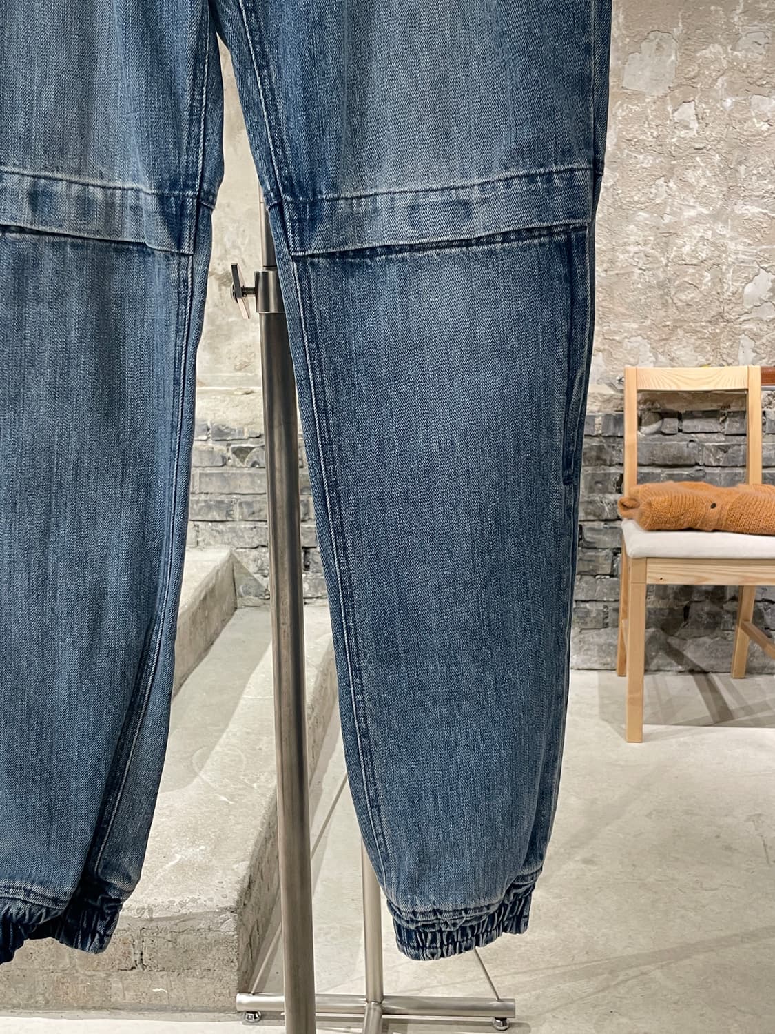 준지 중청 벨크로 니 데님 조거 팬츠 상품이미지5