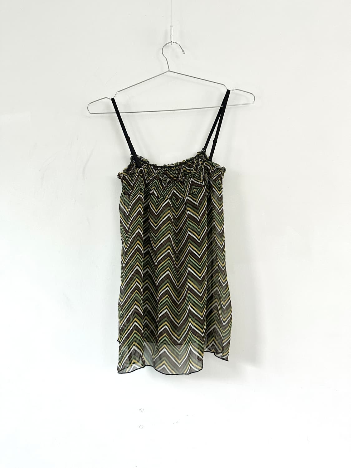 Palm tree sleeveless green & yellow 상품이미지3
