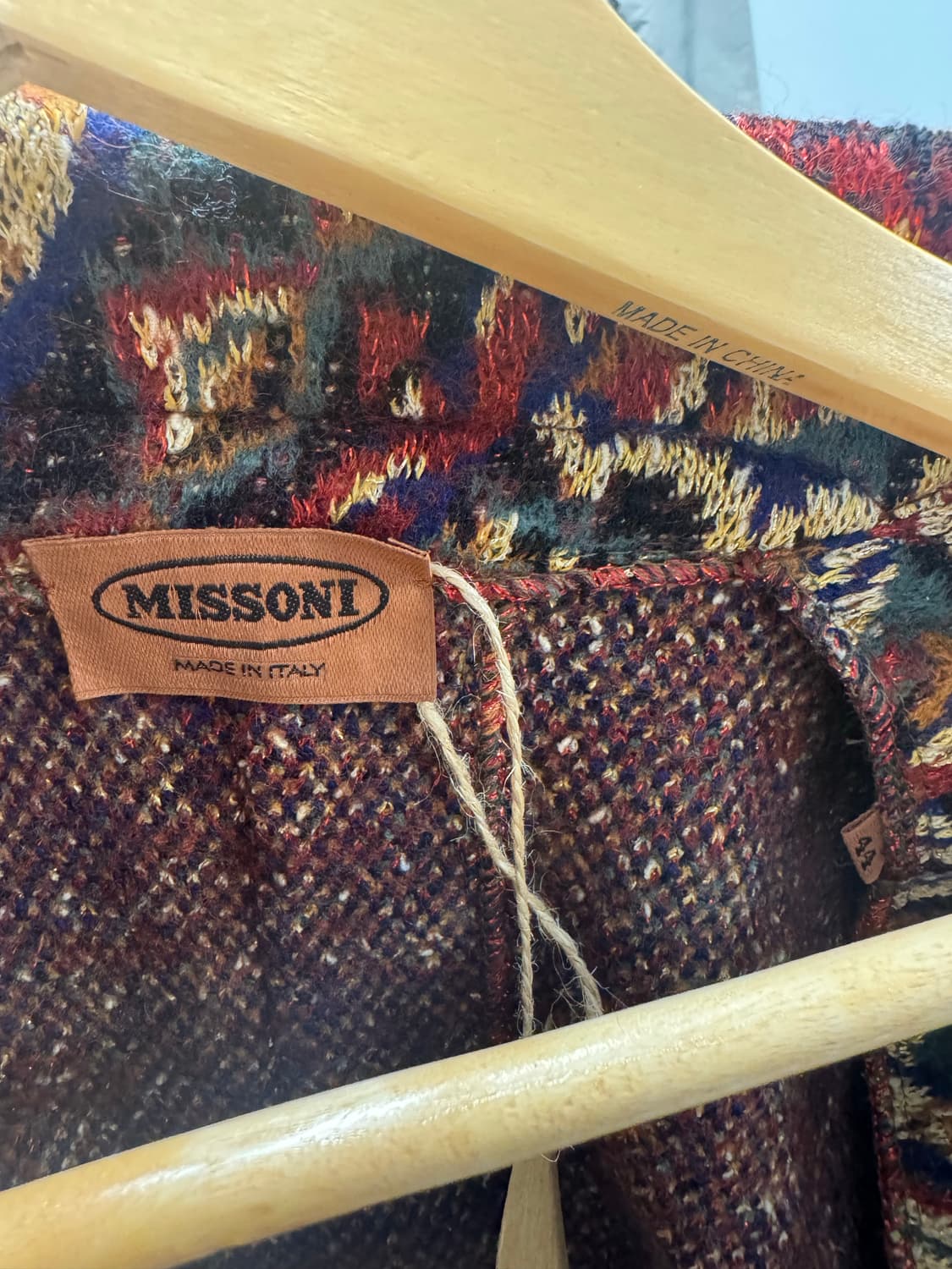 missoni 미쏘니 모헤어 패턴 금사 니트 가디건 자켓 M 상품이미지7