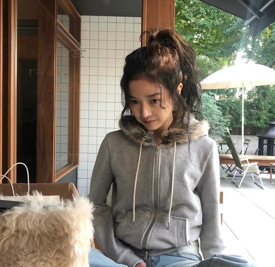 세틀포문 퍼 후드집업 상품이미지1