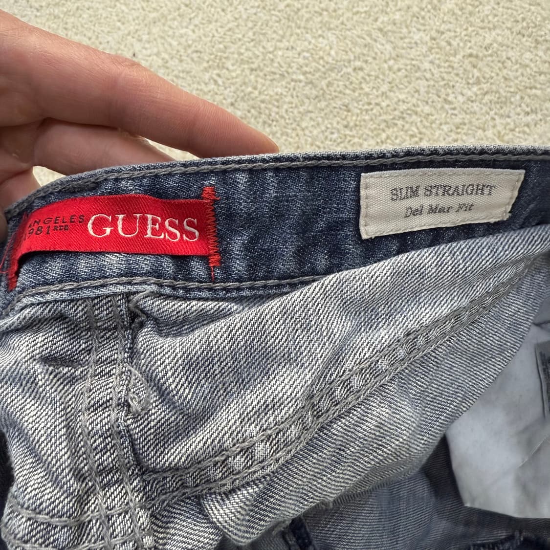 [175/84A] 게스 데미지 데님팬츠 0108T1 상품이미지4