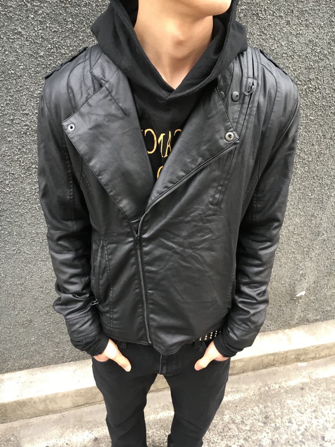 Black coated jacket 상품이미지3
