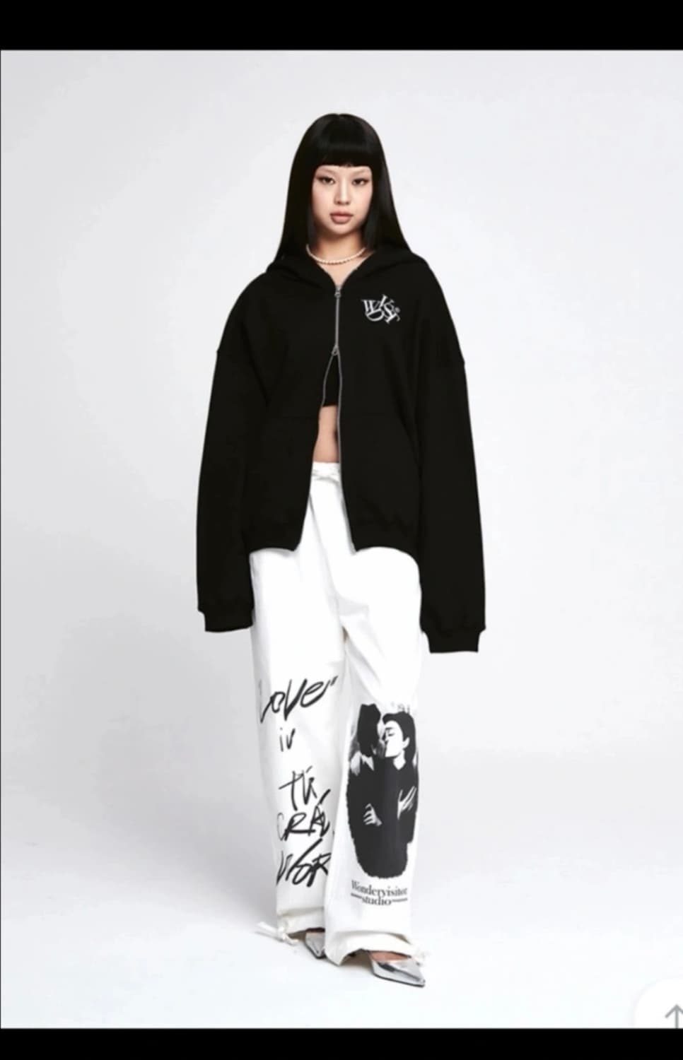 [원더비지터] KISS-mono Jogger pants - Ivory 상품이미지2