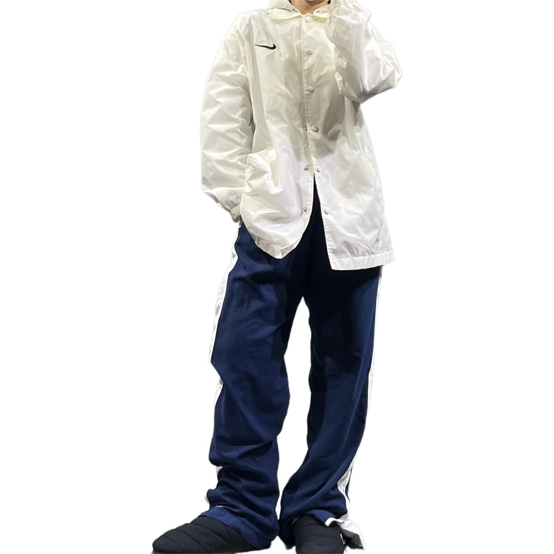 나이키 화이트 미니멀 코치자켓 상품이미지2