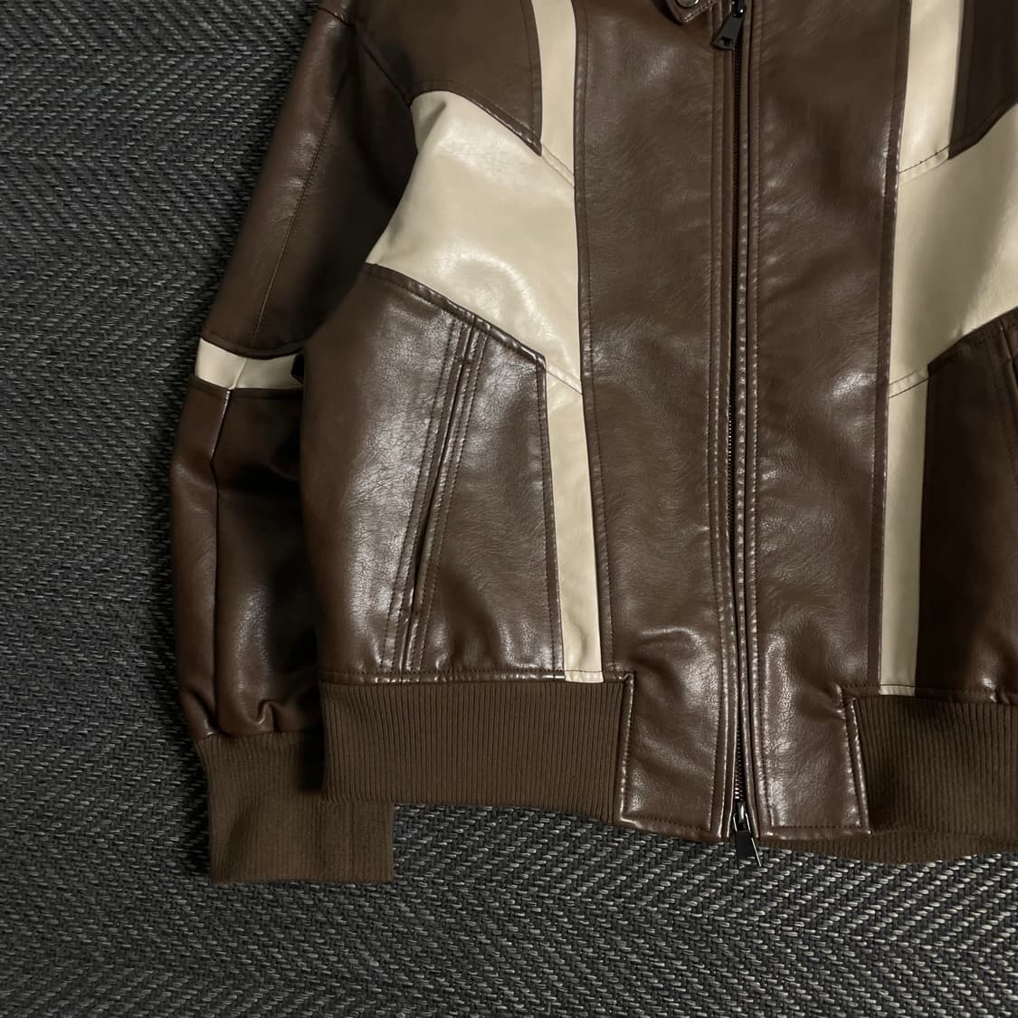 Saint Martin 비건 레더 바이커 자켓y 3609 상품이미지4
