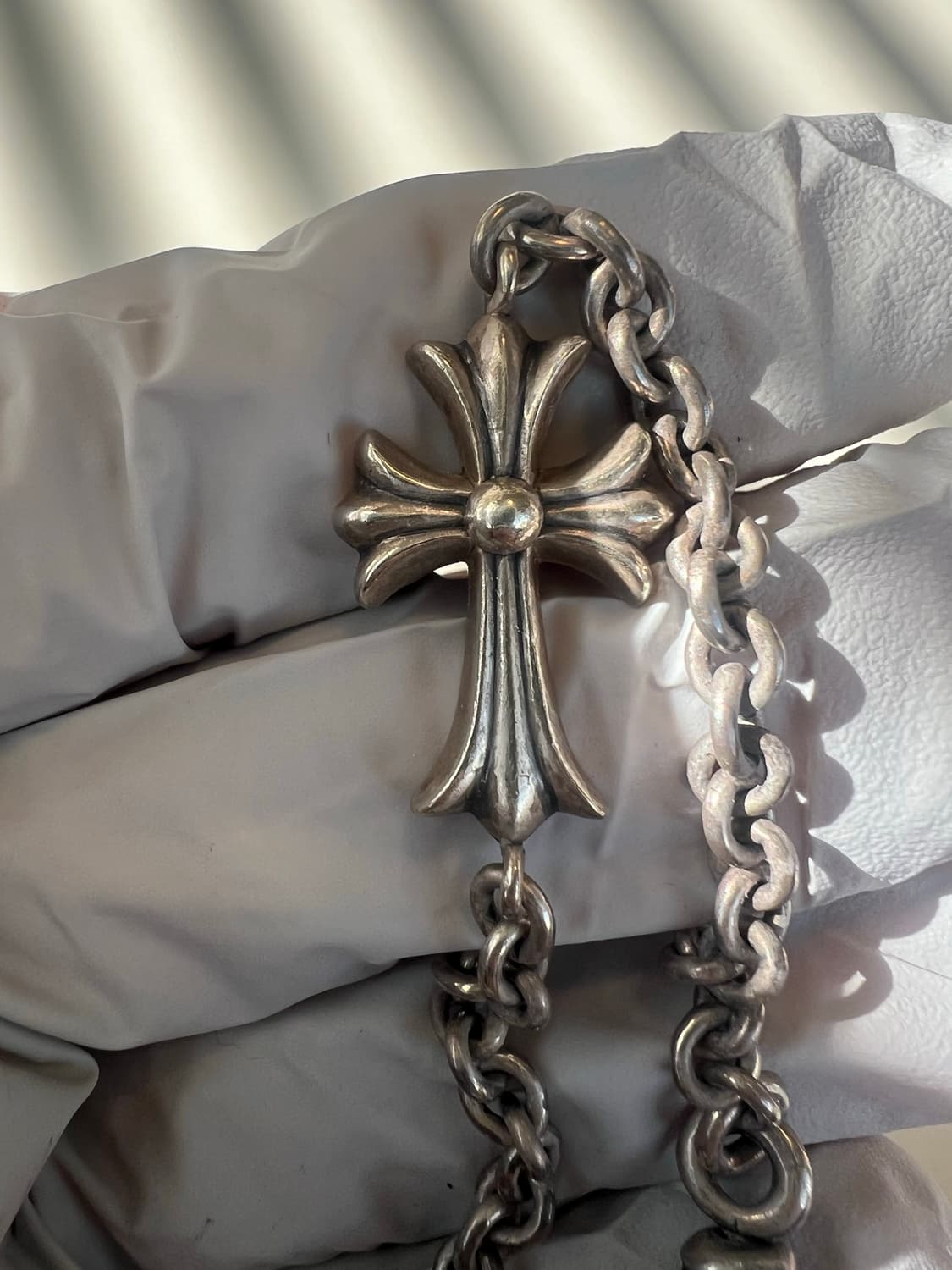 [7인치] 크롬하츠 타이니 크로스 ne체인 팔찌 상품이미지2