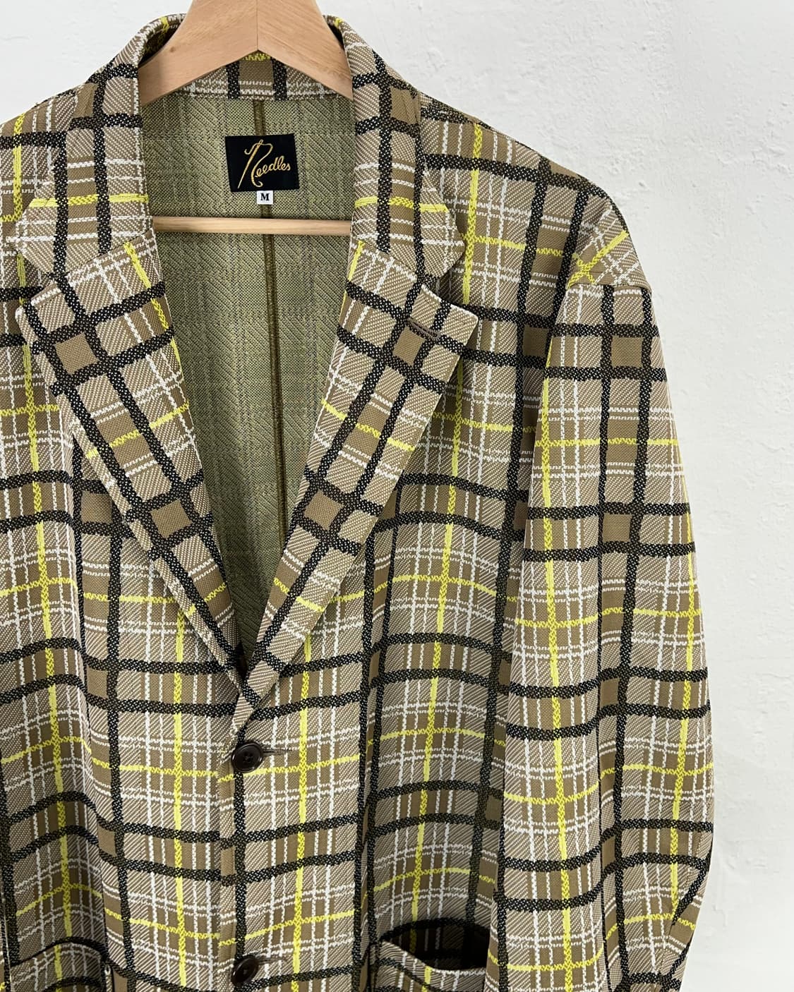 니들스 테일러드 마이크로 체크 2b 블레이저 자켓 상품이미지3