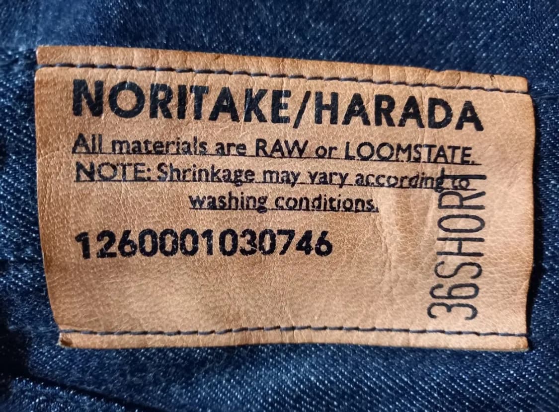 [판매] Noritake Harada 노리타케 하라다 셀비지 데님 36s 상품이미지7