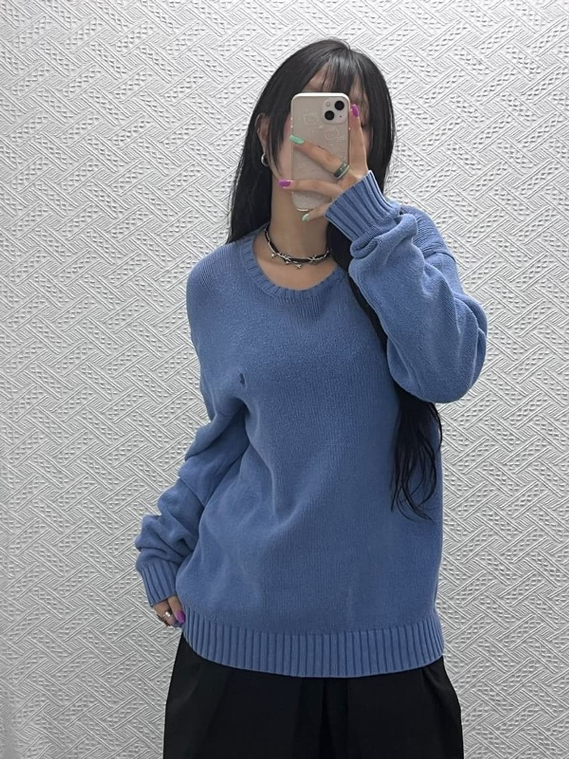 폴로 랄프로렌 자수로고 코튼 니트 스웨터 M C07341 상품이미지1