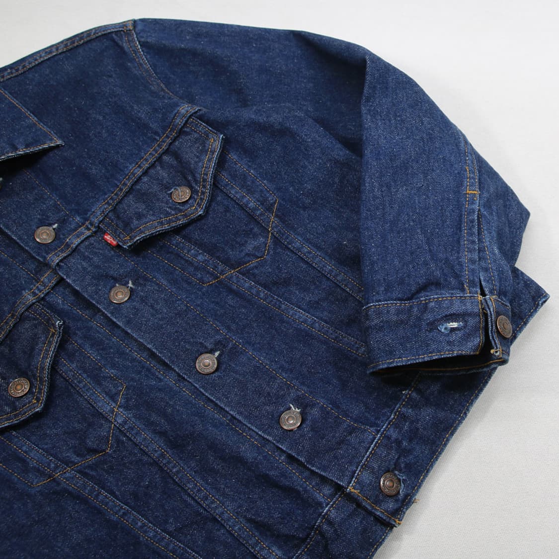 (착용컷) 90's 리바이스 70505-0217 데님 트러커 자켓 95 상품이미지7