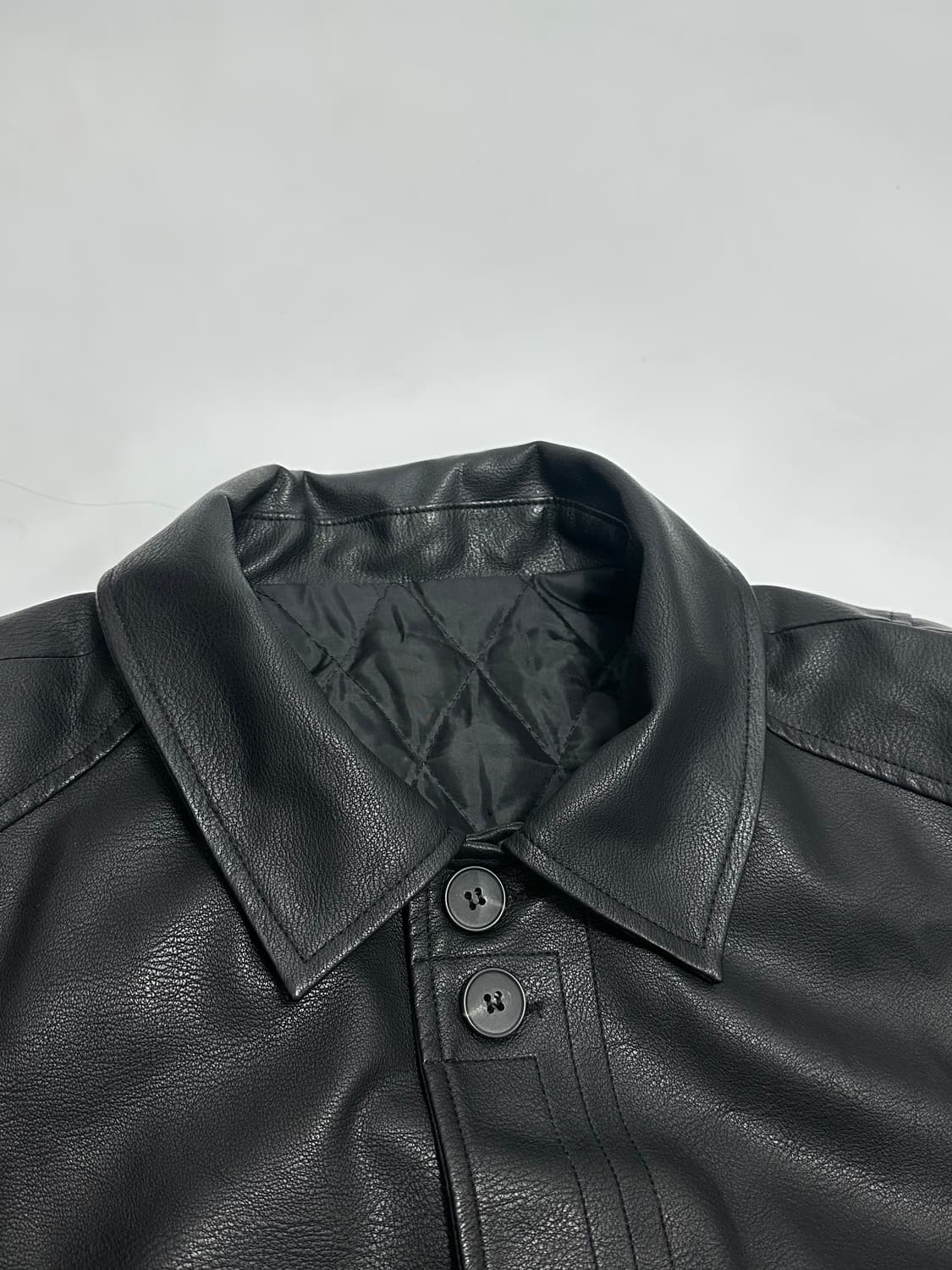 veil 레더 블루종 자켓 상품이미지5