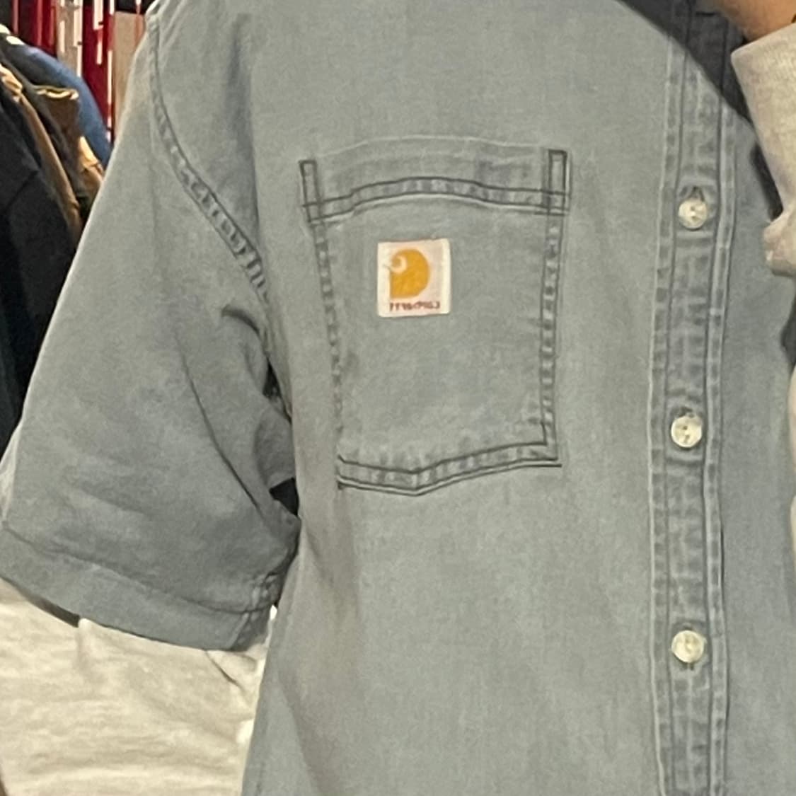 [IM] carhartt 칼하트 연데님 반팔셔츠 상품이미지6