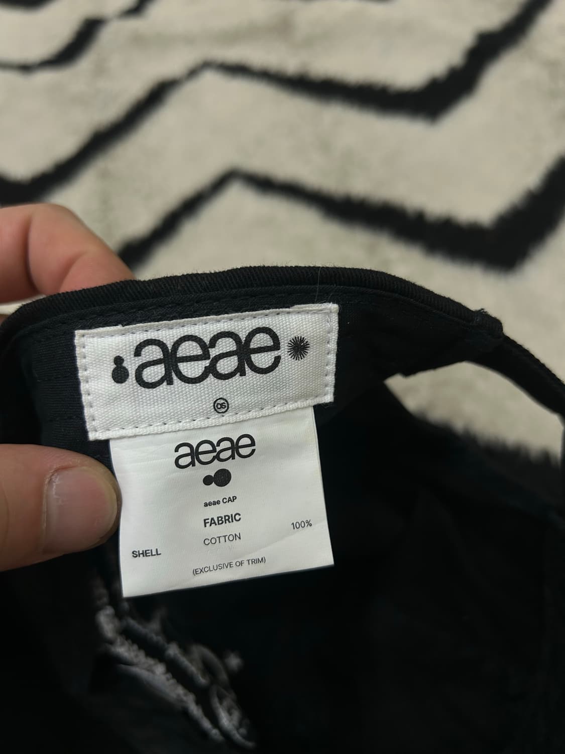 aeae 5패널 로고 볼캡/블랙 상품이미지3