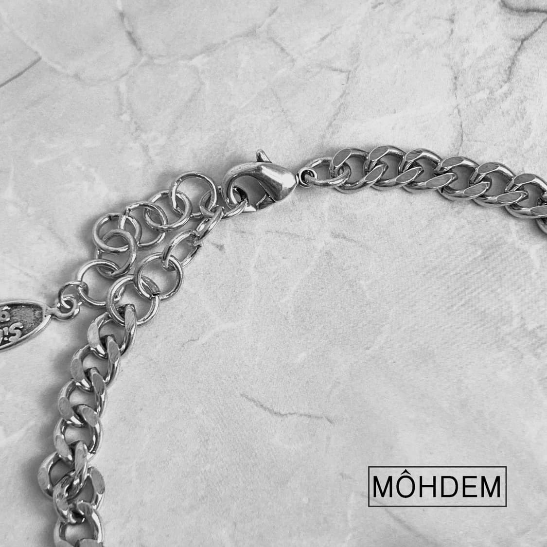 [Unisex] 크로스1 실버 크롬 체인팔찌 상품이미지5