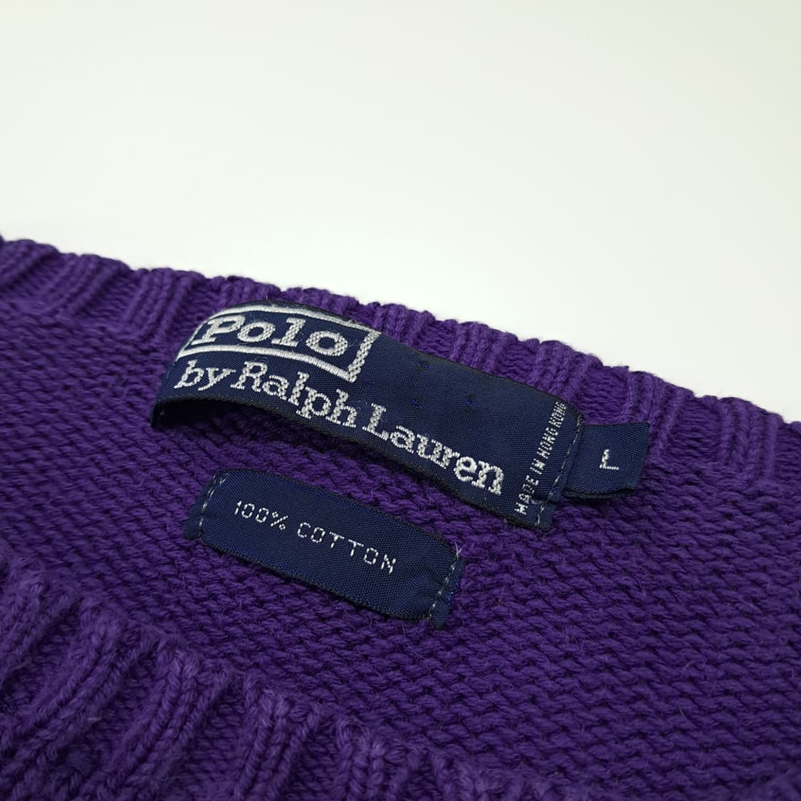 CL024 L 폴로 랄프로렌 90s 레인보우 블록 멀티 스트라이프 라운 상품이미지3