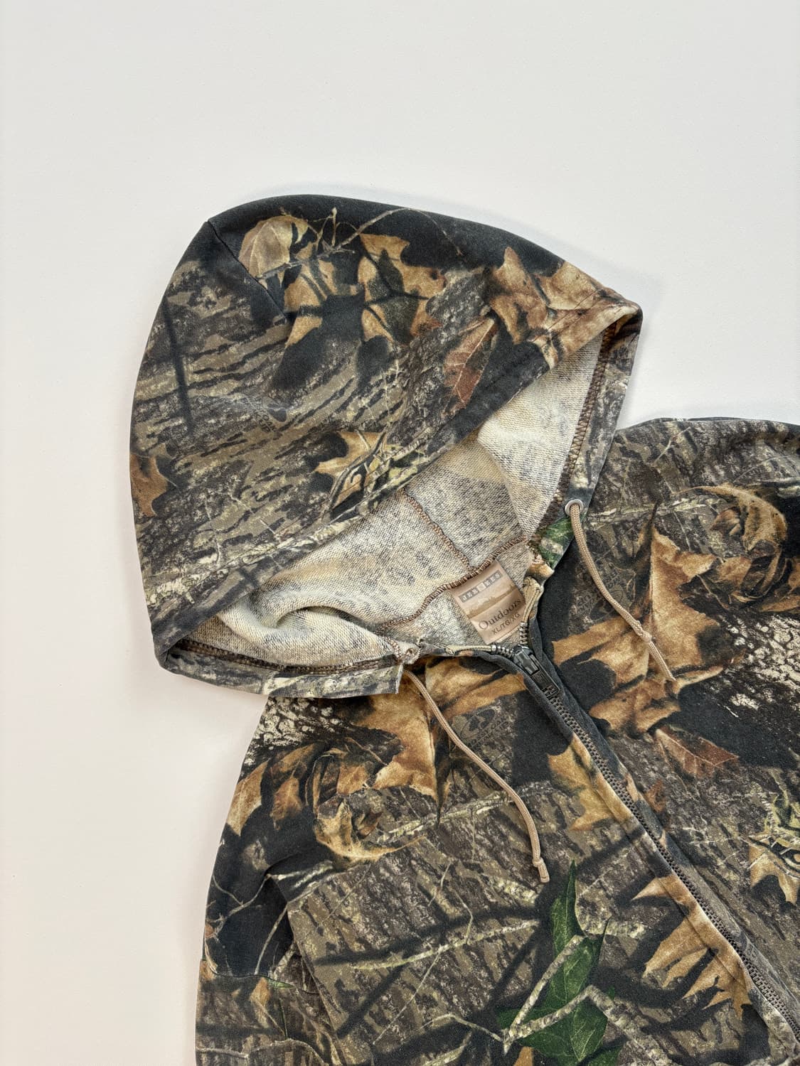 [XL] 빈티지 리얼트리 패턴 후드집업 상품이미지2