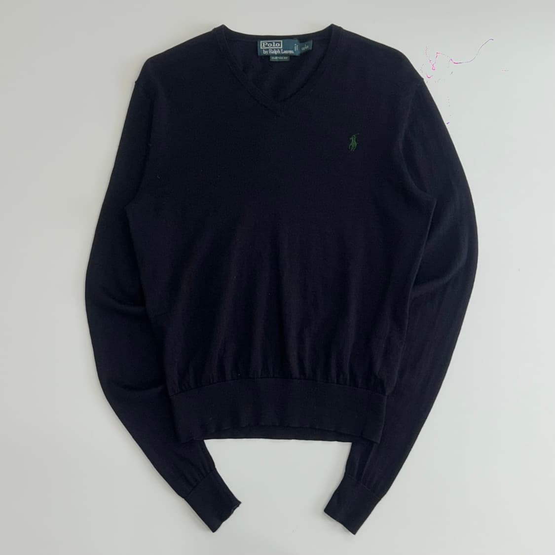 Polo 폴로 그린포니 네이비 브이넥 니트 상품이미지4