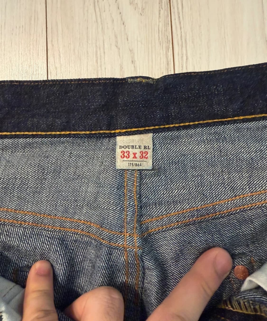 RRL 빈티지파이브포켓 원워시 33/32 네이비 상품이미지4