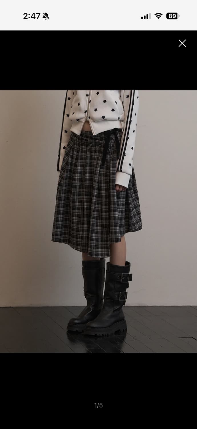 셋업이엑스이 랩스커트 상품이미지1