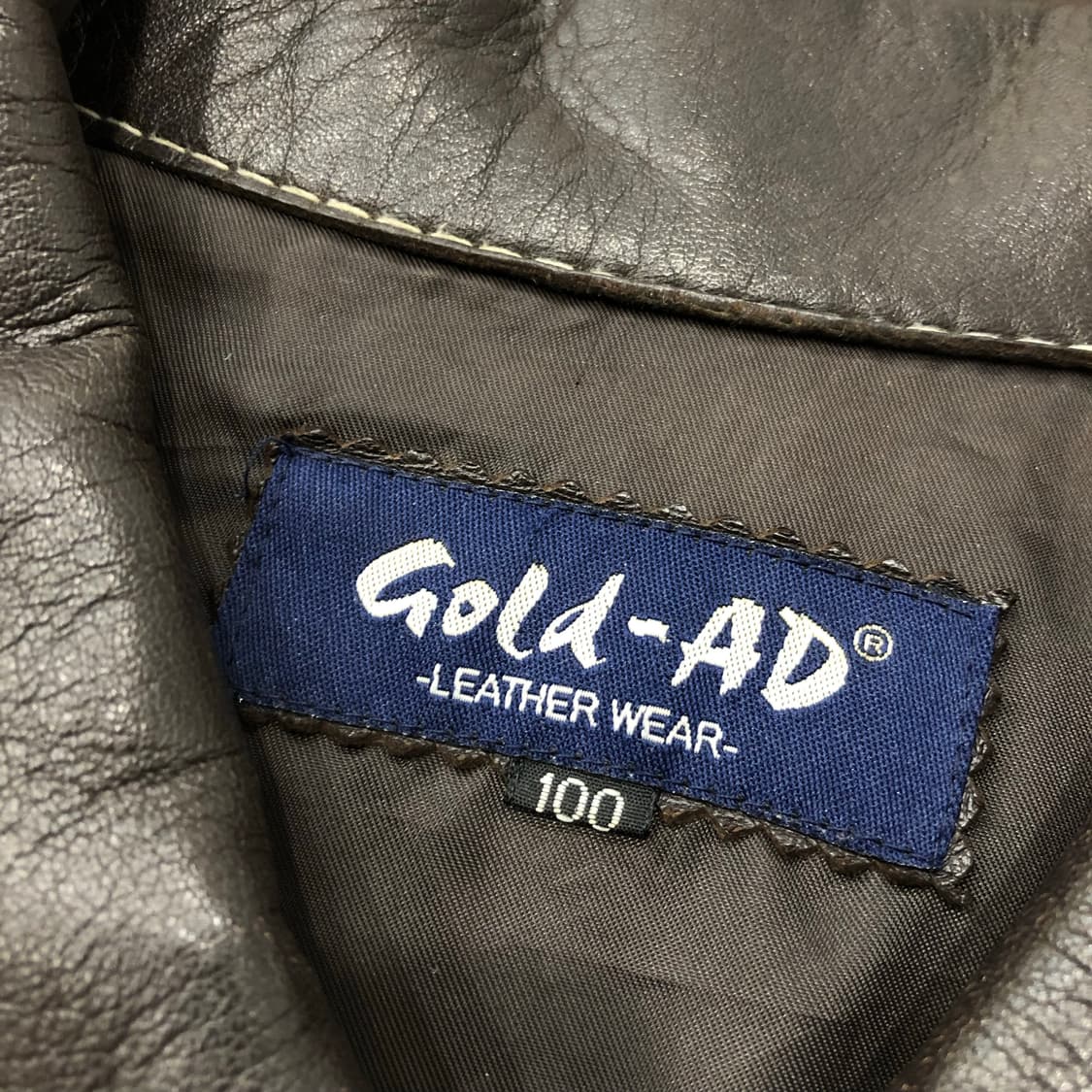 빈티지 양가죽 스티치 집업 레더 가죽 자켓 상품이미지6