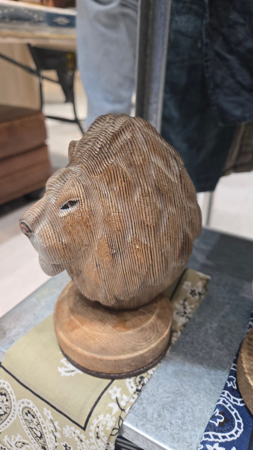 [Dulton] 우드 동물 오브제_사자 상품이미지1