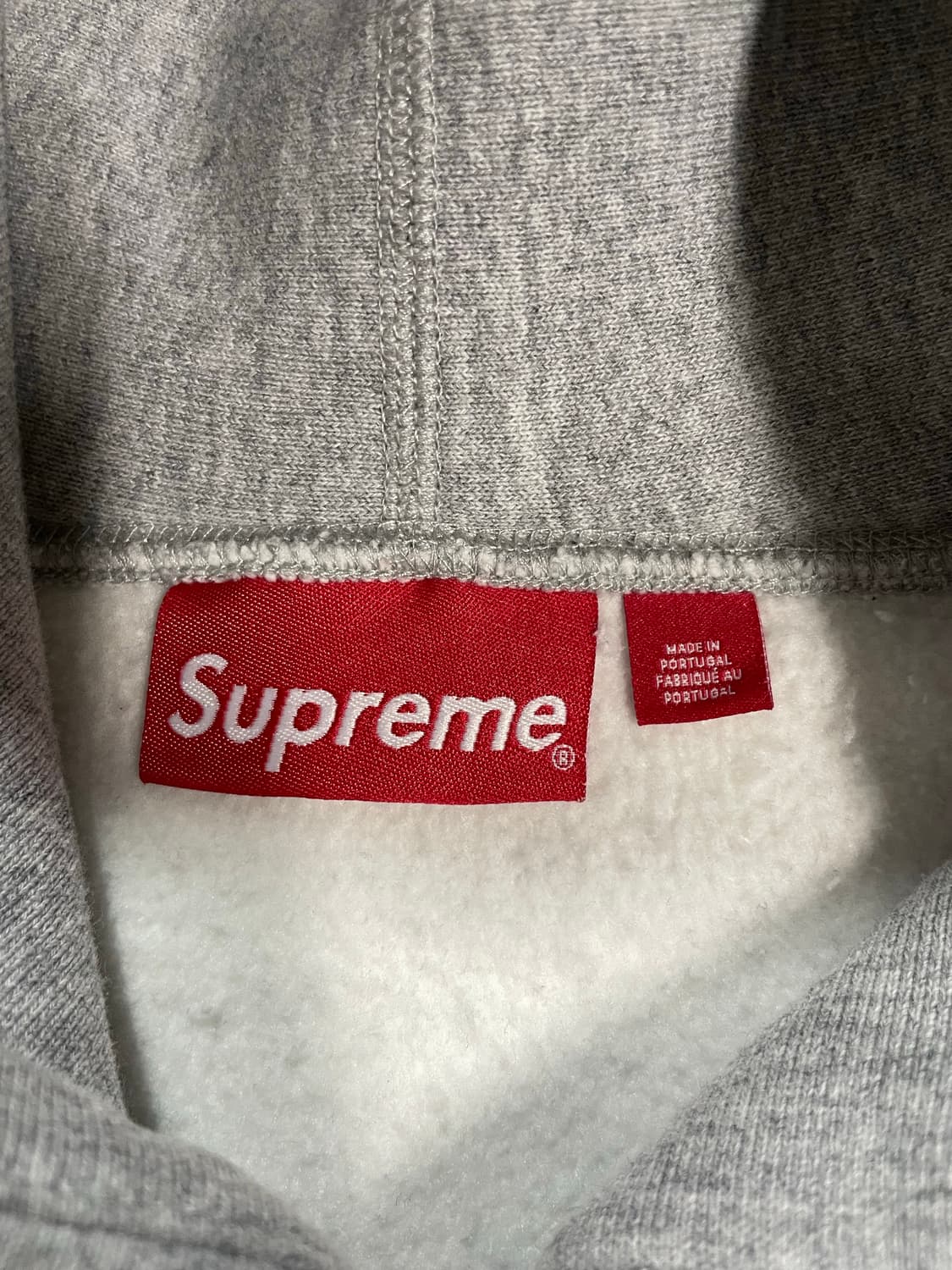 슈프림 23fw 바시티 후드 그레이 상품이미지5