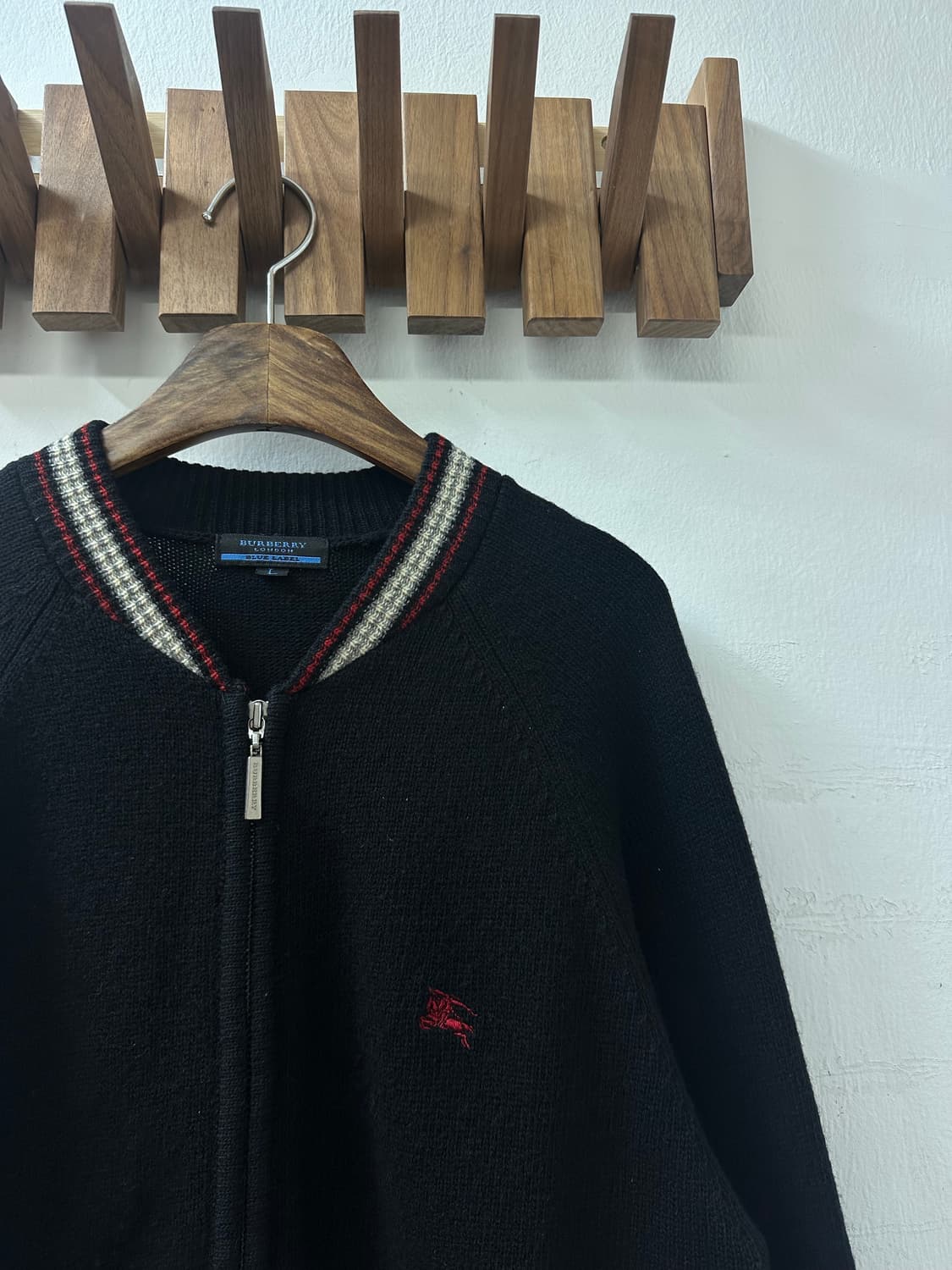 Burberry Blue Label 버버리 양모울 100% 니트 집업 상품이미지3