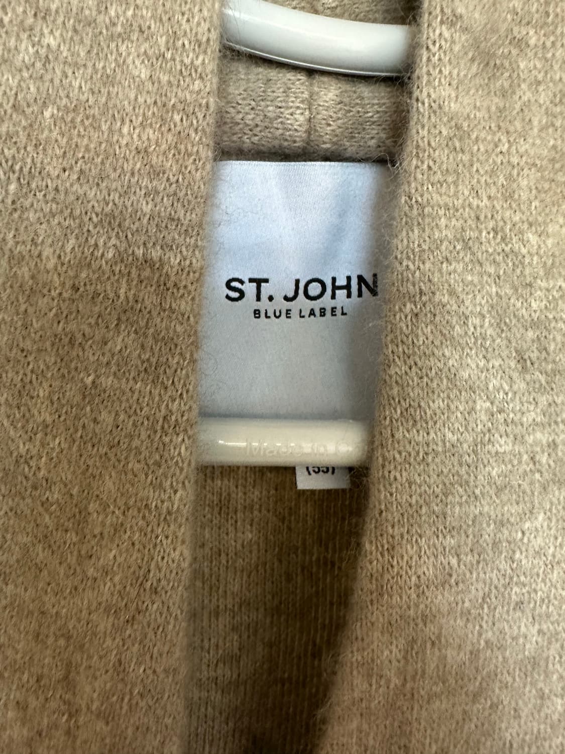 ST JOHN 센존  너구리+양모  롱가디건 -55사이즈 상품이미지6