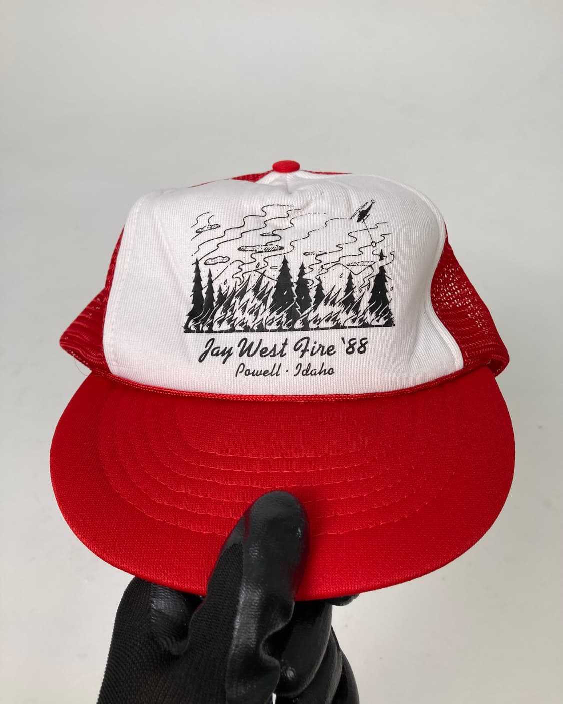 80s Trucker Hat (white/red) 상품이미지1