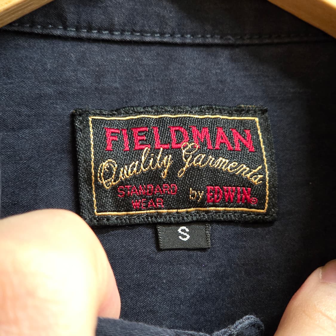 필드맨 에드윈 네이비 밀리터리 반팔 셔츠 상품이미지8