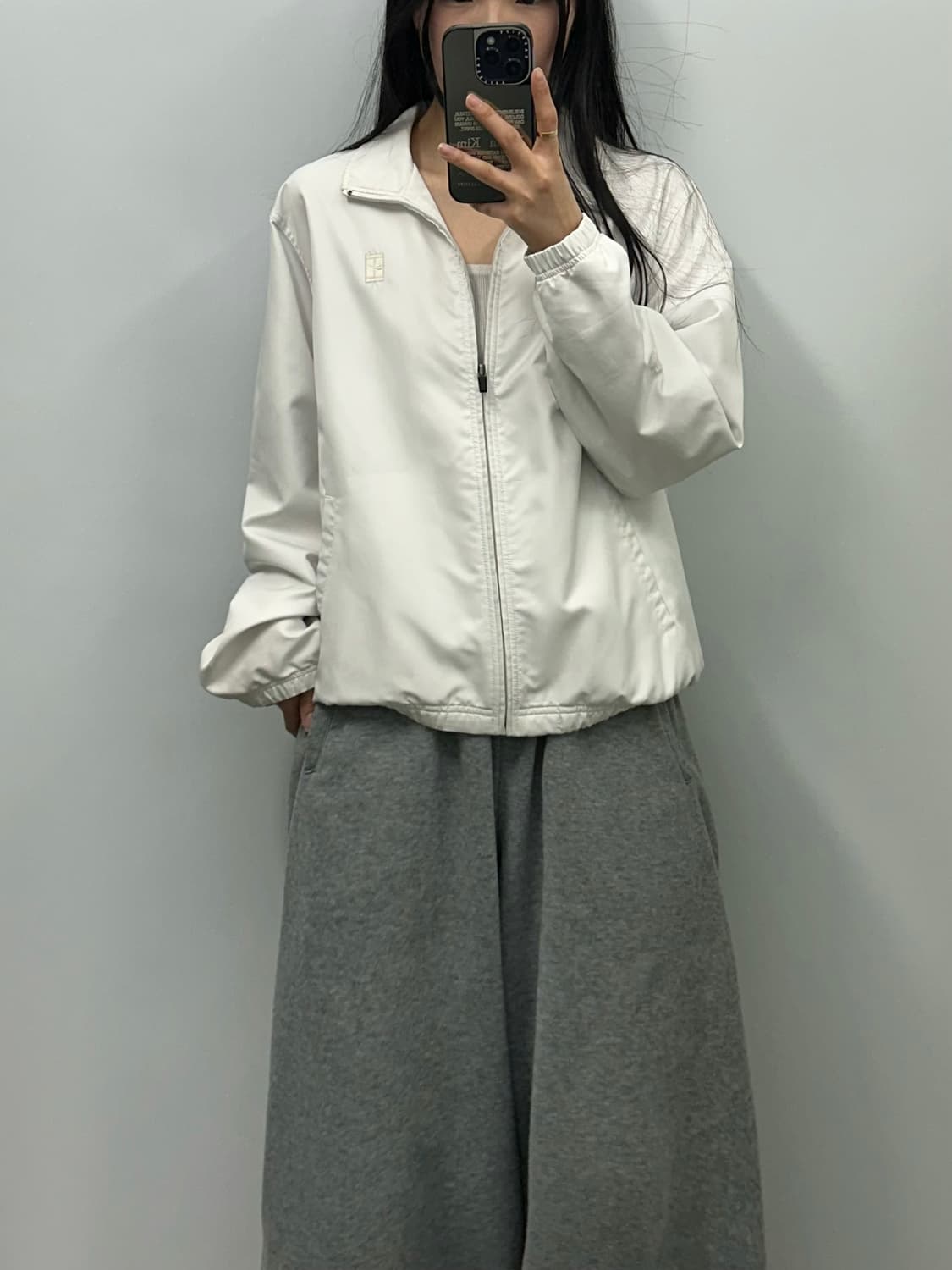 나이키 테니스로고 화이트 바람막이 자켓  상품이미지1