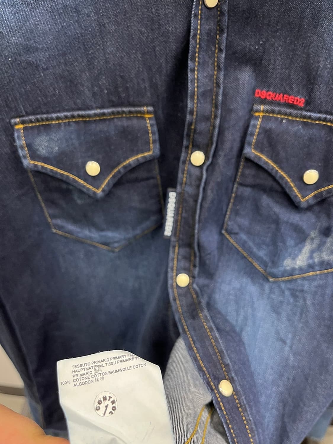 95) 디스퀘어드 로고 데님셔츠  상품이미지4