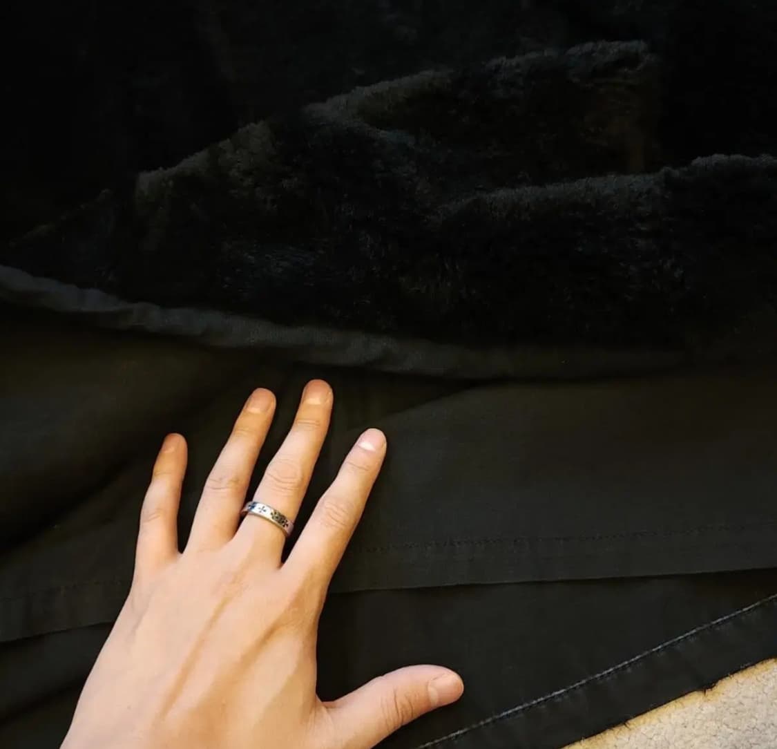 발망 무스탕 밀리터리 필드자켓 블랙 발망 데카르넹 52 상품이미지10